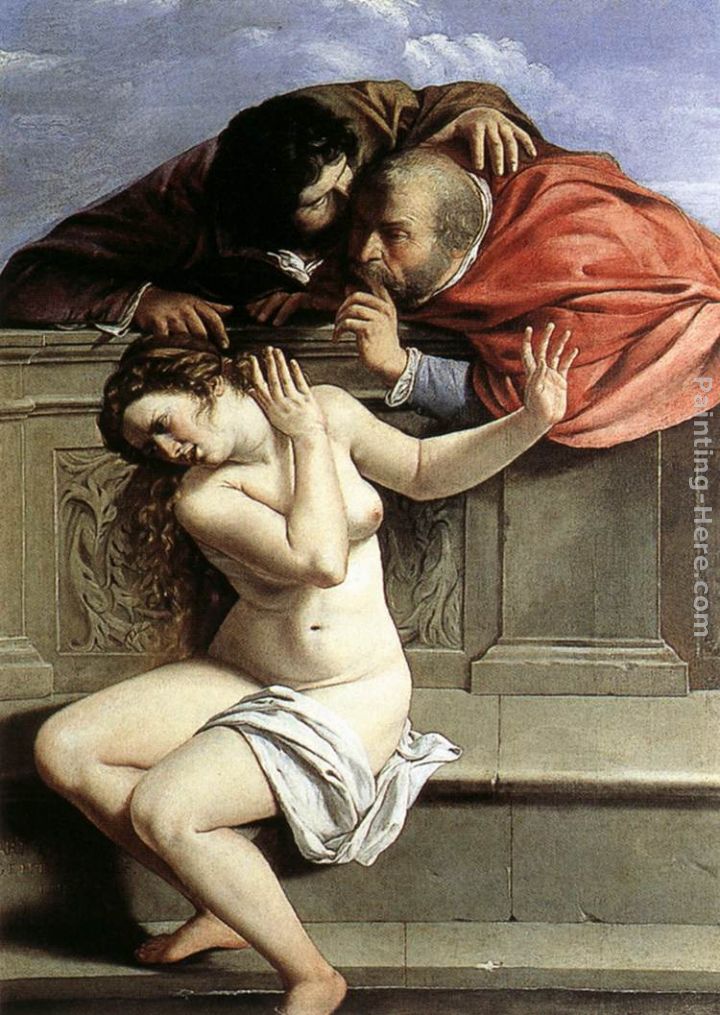 Susanna and the Elders painting - Artemisia Gentileschi Susanna and the Elders art painting